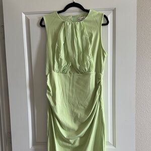 Grace Karin Pastel Green Sleeveless Midi Dress